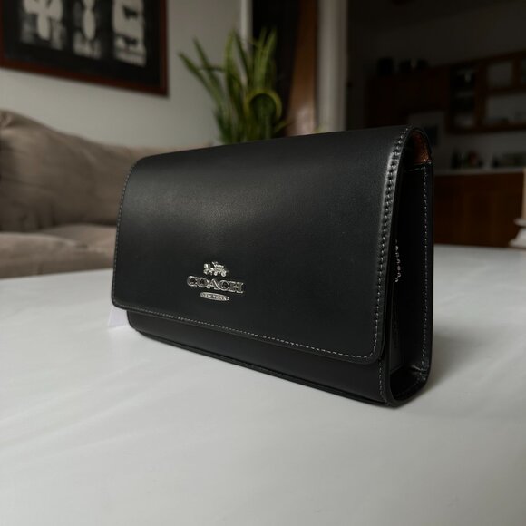 COACH Black Crossbody Flap Bag - Picture 3 of 13